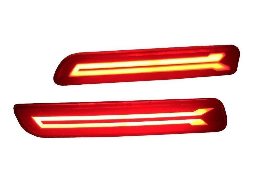 Palautolights Imported Car Red color Reflector Led Brake Light for Bumper(Rear/Back) Drl for Maruti Suzuki Ritz with Wiring (Imported) - Set of 2 - Image 5