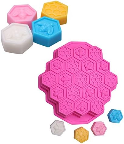 Aliciashouse 19 Cavities Silicone Honeycomb Cake Molds Mould Muffin Chocolate DIY Cake Mold