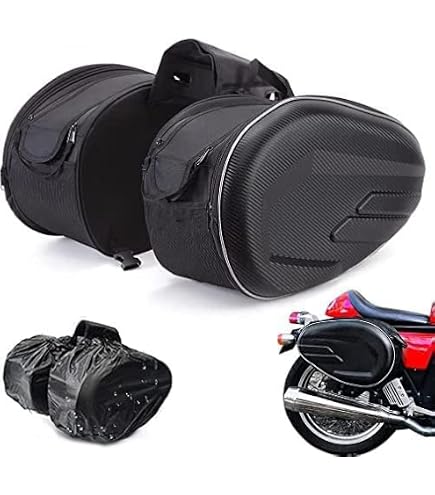 FSFYUK Copricerniera per coperchio esterno borsa da moto, accessori per Touring Street Glide FLHT con borse rigide 2014 2015 2016 2017 2018, nero