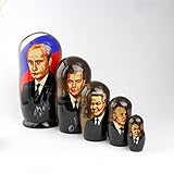 russische märchen babuschka Größte Puppe ist ca. 18 cm Heka Naturals Matryoshka Russische Puppen Klassische Babuschka Hand Made in Russland 5 Stück 18 cm Holz Geschenk Spielzeug (Putin Russische UDSSR Präsidenten)