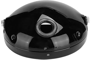 ‎FYDUN Fydun Motorrad Lampenabdeckung Scheinwerfergehäuse Schutzhülle LED Aluminium Lichtgehäuse Modifikation Wasserdicht und Staubdicht für 7 Zoll Scheinwerfer (Schwarz)