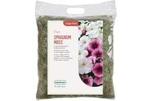 Gardman 04105 Fresh Sphagnum Moss-Large Pack, Green, 3 x 35 cm/2 x 40 cm - Packaging May Vary
