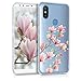 Price comparison product image kwmobile TPU Silicone Case for Xiaomi Mi 6X / Mi A2 - Crystal Clear Smartphone Back Case Protective Cover - Light Pink/White/Transparent