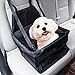 Produktbild Hunde Autositz AOGETYO Haustier Autositzbezug Vordersitz Rücksitz Auto Sitzerhöhung Wasserdichte Autositzabdeckung Schutz Decke Matte mit Sicherheits Gurt Leine für Kleine Welpen Katze Hund (schwarz)