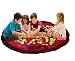 Agooding Children's 60 Inches Diameter Play Floor Mat Kids Toy Storage Bag Organizer For Lego Building Block Toys, Red