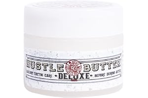 TATTOO HUSTLE Butter DELUXE ORIGINAL – 30 ml vegansk tatueringskräm, naturliga ingredienser som mango-, paya- och sheasmör främjar läkning, minskar rodnad och svullnad