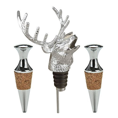Hirschkopf Flaschenausgießer Weinausgießer Ausgießer Anti-Tropf Bar Wein Stopper