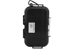 TBEST Caja Seca Impermeable al Aire Libre, a Prueba de Agua para Buceo y Supervivencia - Contenedor con Cojín de Goma Interior Desmontable (Negro)