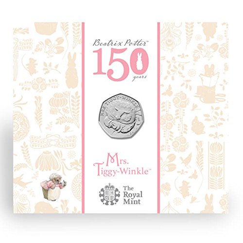 Brand New Full Collection of Brilliant Uncirculated Beatrix Potter 2016 UK 50p Five Coin Set With Presented in a specially designed case