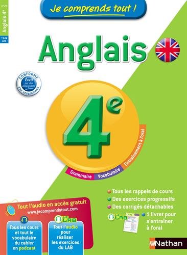 Book's Cover ofJe comprends tout Anglais 4e