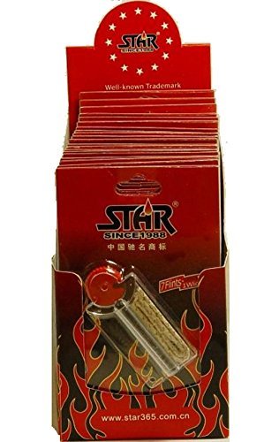 Preisvergleich Produktbild Praktischer Ersatzteilspender für Benzinfeuerzeuge, Docht und Feuerstein