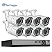 Produktbild Techage 8CH 48V POE NVR DVR HD 1080P CCTV System 2.8-12mm 2.0MP Varifocal Objektiv POE IP Kamera IR Outdoor Video Security Überwachungs-Kit, ohne Festplatte