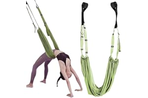 GMTEO Aerial-Yoga-Seil gegen Rückenschmerzen, 2024 Neu Yogagurt Pilates Zubehör, Yogagurt Beinstretcher Stretching Band Dehnungsband für Yoga Ballett Pilates Gymnastik Flexibilität