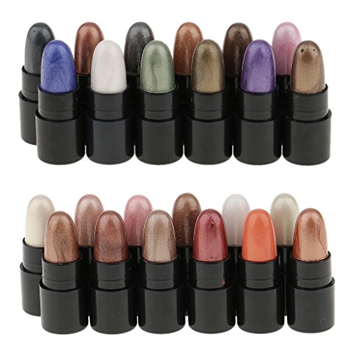 MagiDeal 12 Farben Lidschatten Makeup Eyeshadow Kosmetik Pro Mini Lidschattenstifte – 01# - 4