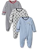Mamas and Papas Baby-Boys 3 Pack All-in-One Bodysuit