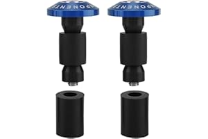 EQULUP Capuchon De Bouchon D'extrémité De Barre, 22 Mm 7/8 Pouces, Capuchon D'extrémité De Guidon De Moto, Bouchons De Bouchon Coulissant, Pièces De Rechange De Moto Pour Course ATV Tout-terrain(Bleu)