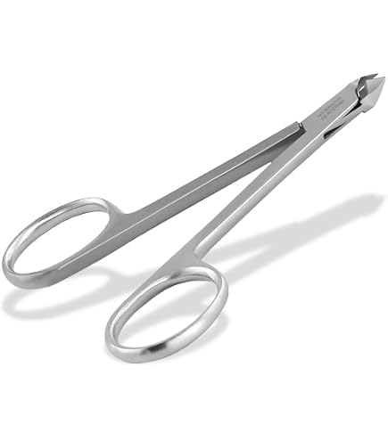 Nagelhautzange Aus Rostfreiem Edelstahl – Mit Feder, 11,5 Cm Lang, 0,5 Cm Schnittfläche, Mattierte Oberfläche