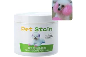 AchidistviQ 100ml Professional Pet Stain Anti Allergic Cat Dog Hair Dye Cream Coloring Agent Dog Hair Care Faded Hair Dye Cherry Pink