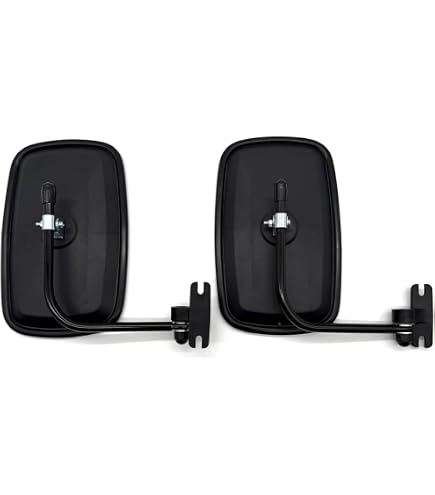 2x Außenspiegel Set 340x200 Mm Für LKW, Bagger & Traktor - Verstellbar Ø18-26 Mm Mit E20 Zulassung