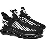 Men's Air Series Mesh Casual/Walking/Running/Gymwear/Lightweight Shoes (Black, Numeric_6)