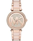 Michael Kors Damen Analog Quarz Uhr mit Edelstahl Armband MK6176