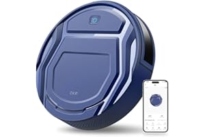 OKP K2 Aspirapolvere Robot, 2100Pa, 120 Minuti, Design Ultra Sottile e Silenzioso, 4 Modalità di Pulizia, Antigroviglio, WiFi/App/Alexa, Ideale per Peli di Animali Domestici, Pavimenti e Moquette, Blu