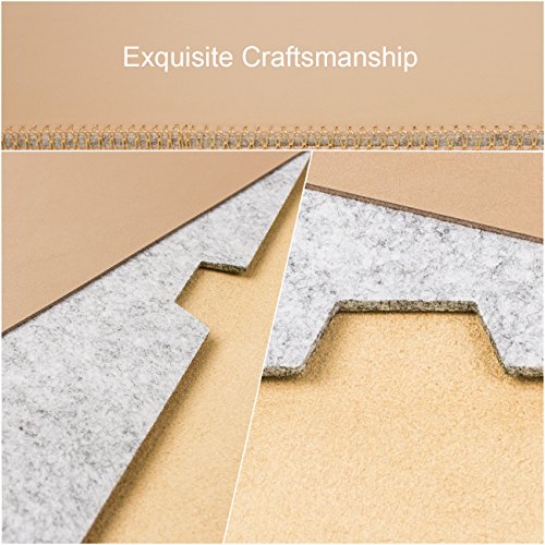 WALNEW Schlanke Leder MacBook Air 13 Zoll H  lle  MacBook Schutzh  lle  H  lle  Case  Cover  MacBook Pro Retina 13 Zoll H  lle mit Zwei-Taschen-Design