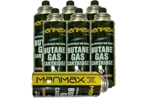 Pilot Imports Raxter BUTANE GAS BOTTLES CANISTERS FOR COOKER HEATER BBQ