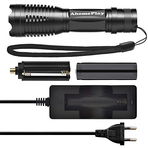 UV Schwarzlicht Taschenlampe, AhomePlay Ultraviolet 395nm LED Lampe, Urinflecken detektor, Bett-Wanzen-Sucher, Hund / Katze Fleckenentferner, mit Batterie 18650 und Aufladeeinheit - 2