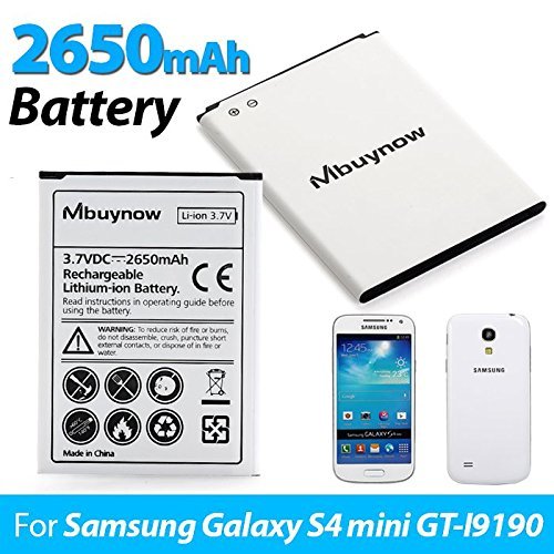 Mbuynow 2650mAh Li-ion Bater a de Reemplazo Recargable para Samsung Galaxy S4 mini GT-i9190 i9195 reviews Mbuynow 2650mAh Li-ion Bater a de Reemplazo Recargable para Samsung Galaxy S4 mini GT-i9190 i9195