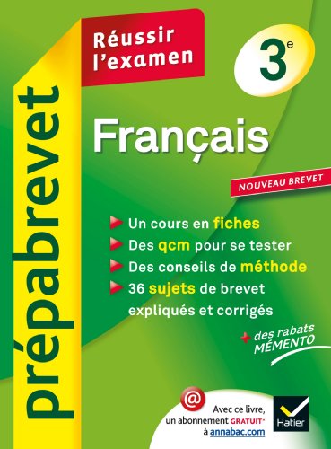 couverture de : Prépabrevet : Français couverture de : Prépabrevet : Français