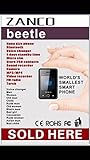 NEW 2017 ZANCO BEETLE TOUCH SCREEN SMART PHONE WORLDS SMALLEST THINNEST SMART MOBILE 12 VOICE CHANGERS BLACK MP3 BOSS UNLOCKED CE ROHS WCDMA & GSM PLASTIC