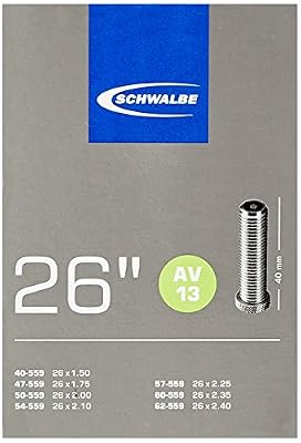 Schwalbe Chambre à air 26x1.5-2.4 Valve Schrader AV13 Noir