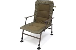 G8DS® XPR Fishing Chair Padded Mud Feet Adjustable Armrests Comfortable Carp Fishing Sitting Chair