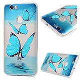 Schutzhülle für Huawei Nova Tasche Mavis's Diary Hülle Blau Bling Schmetterling TPU Softcase Fall Euit Back Cover Bumper Handytasche Scratch Telefon-Kasten Handyhülle Handycover - 