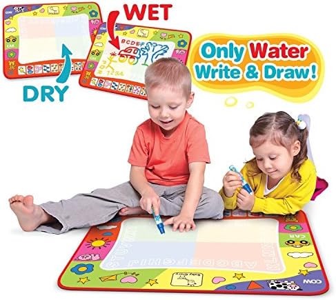 Kids Magic Water Drawing Toy Writing Painting Magic Pen Doodle Mat Board.