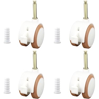 Set Di 4 Ruote Per Miniculla Bimbi - Ricambio Universale Per Culle | Modello 005000 98 Assortito | Unisex - Foto 2