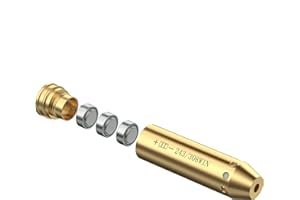 KINZON Cartouche d'Alignement Laser .308 Win | Viseur à Point Rouge avec 2 Jeux de Piles | Calibrage de Précision pour Fusil de Chasse et Tir Sportif