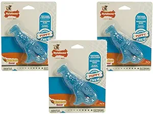 (3 Pack) Nylabone Small Puppy T-Rex Teething Chew Toy