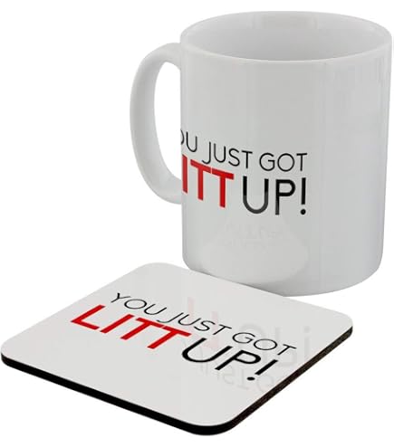 Mug-tastic Tazza Da Caffè 'You Just Got Litt Up!' - Suits, 15oz (426 Ml), Ceramica, Lavabile In Lavastoviglie, Regalo Per Fan Della Serie TV - 5