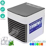 ❄ Humidificación: 2019 nuevo Usb Air Cooler con estructura de almacenamiento superior y diseño impermeable (sin fugas de agua). Baja energía, fácil de llenar el tanque de agua y actualizar la humedad del aire durante 8 horas.