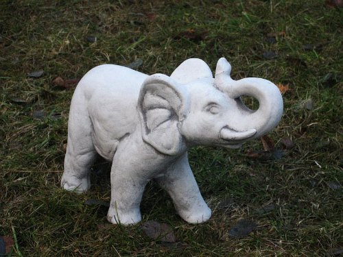 Nr.044 Steinfigur Feng Shui Elephant Elefant Klein ca.5,8 kg Frostfest Stein - 2