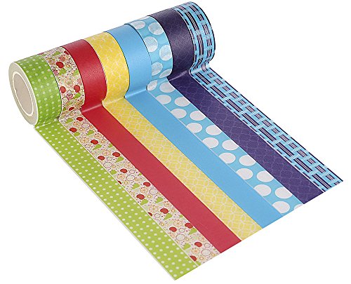 Polar Bear® Washi Tape Collection, 15 mm x 9,14 m, je 8 Stück, (WT-1508) - 2