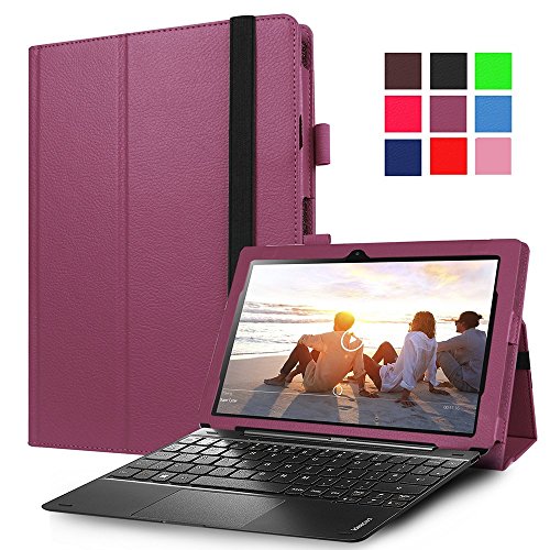AVIDET Lenovo Miix 310 Hülle Case Etui Tasche, Ledertasche Schutzhülle Bumper Hüllen Tasche Leder Hülle Ultra Slim Lederhülle Flip Case Etui für Lenovo Miix 310 (Lila)