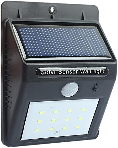 LED Solar Security Lights Motion Sensor Exterior Wall Lights,12 LEDs Solar Powered Lights Garden Outdoor Solar Lights for Garden, Fence, Patio, Deck, Yard, Walkway, Driveway, Stairs, Outside Wall by NORDSD