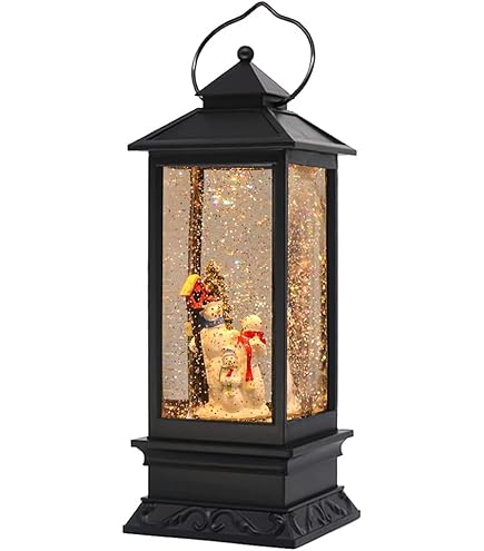 thumbnail image 2 of Konstsmide Water Lantern – Charles Dickens Style With Winter Snow Glitter – 90cm Tall 2 of 4