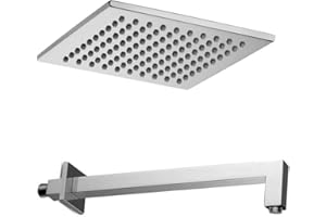 CERAMICSTORE Soffione doccia 20x20 Paffoni Syncro ZSOF075cr con braccio quadro da 35 cm ZSOF063CR350