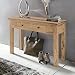 Produktbild FineBuy Konsolentisch Massivholz Akazie Konsole mit 2 Schubladen Schreibtisch 110 x 40 cm Landhaus-Stil Sideboard Modern Massiv dunkel-braun Echt-Holz Natur Anrichte Konsole Sekretär Tisch Flur