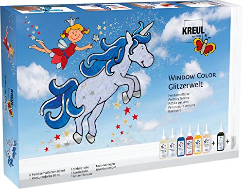 Hobby Line 42844 - Glas Design Set mit extra viel Farbe und Glitzer - Glitzerwelt