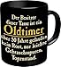 Produktbild Kaffee Becher - Der Besitzer dieser Tasse ist ein Oldtimer, über 50 Jahre gelaufen, kein Rost, nur leichte Gebrauchsspuren. Topzustand! - Golden Oldies - Coffee Cafe Mug - einzeln im Geschenk Karton